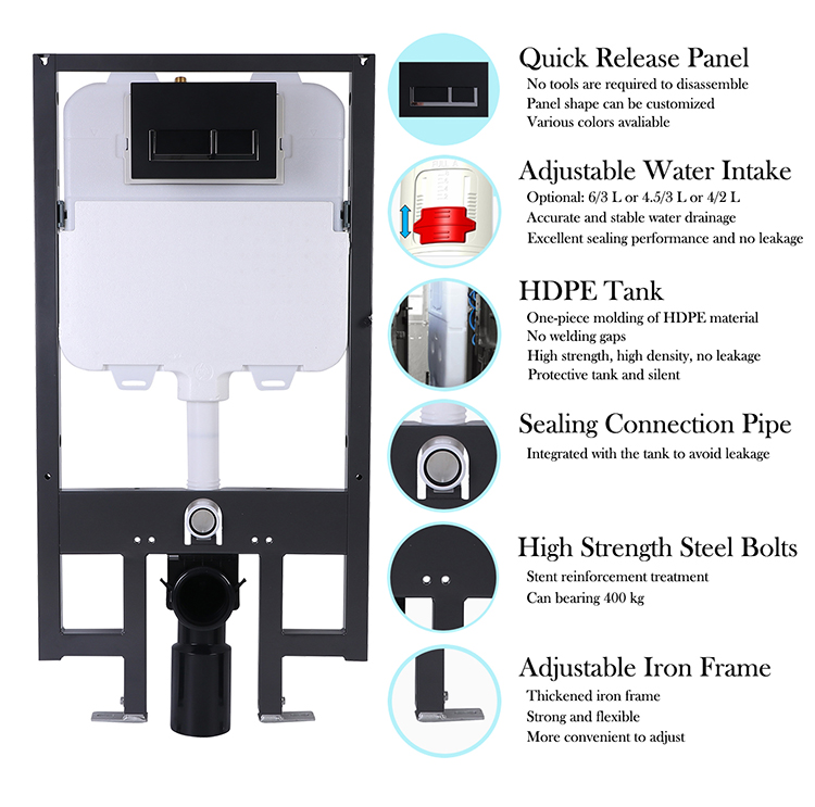concealed cistern toilet tank